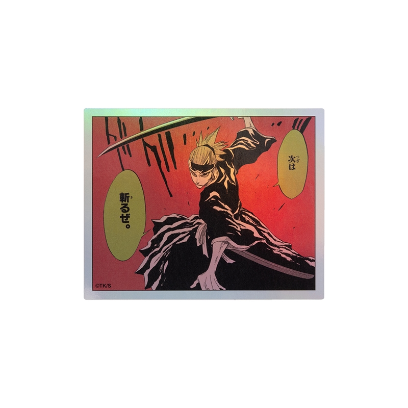 [Pre-order] [Made-to-order] JUMP Store Limited "BLEACH" HOLOGRAM KOMA STICKER -  Renji Abarai: Next, I'll cut you down.
